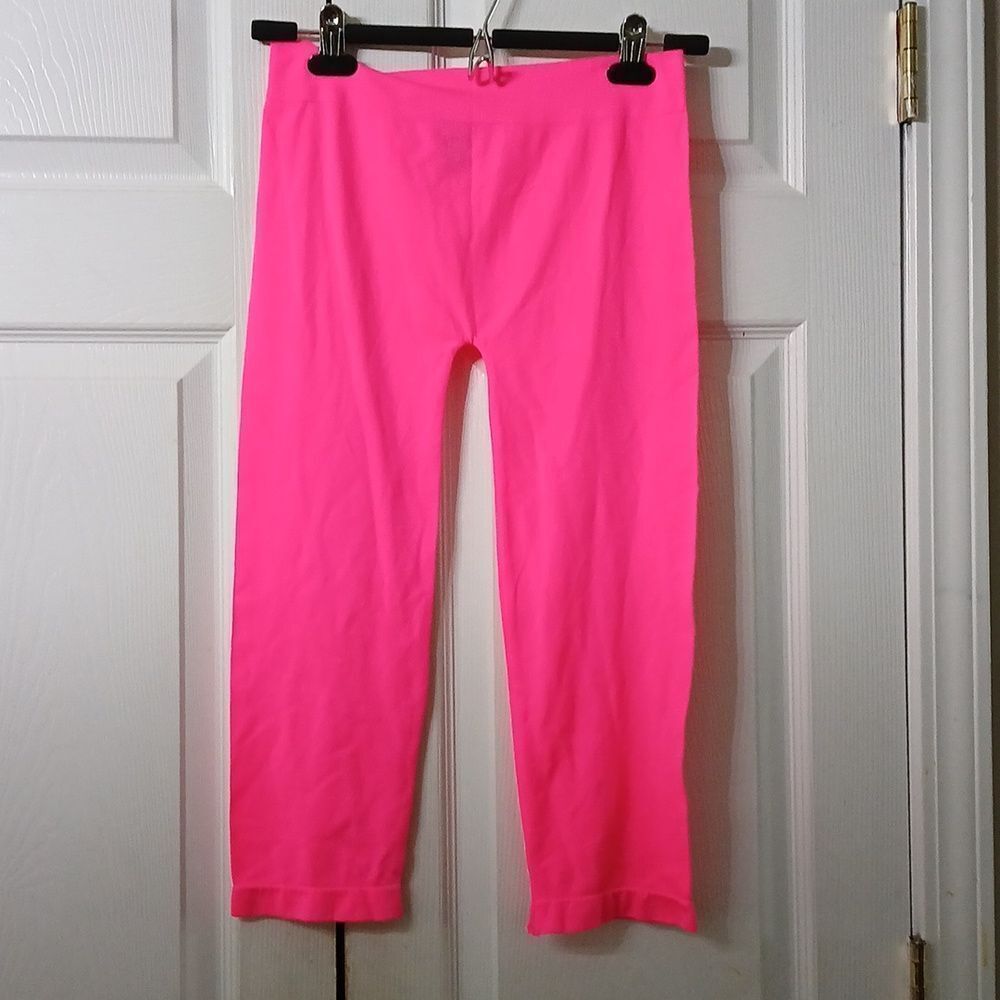 Say What? neon pink leggings tights  Sz L   NWT